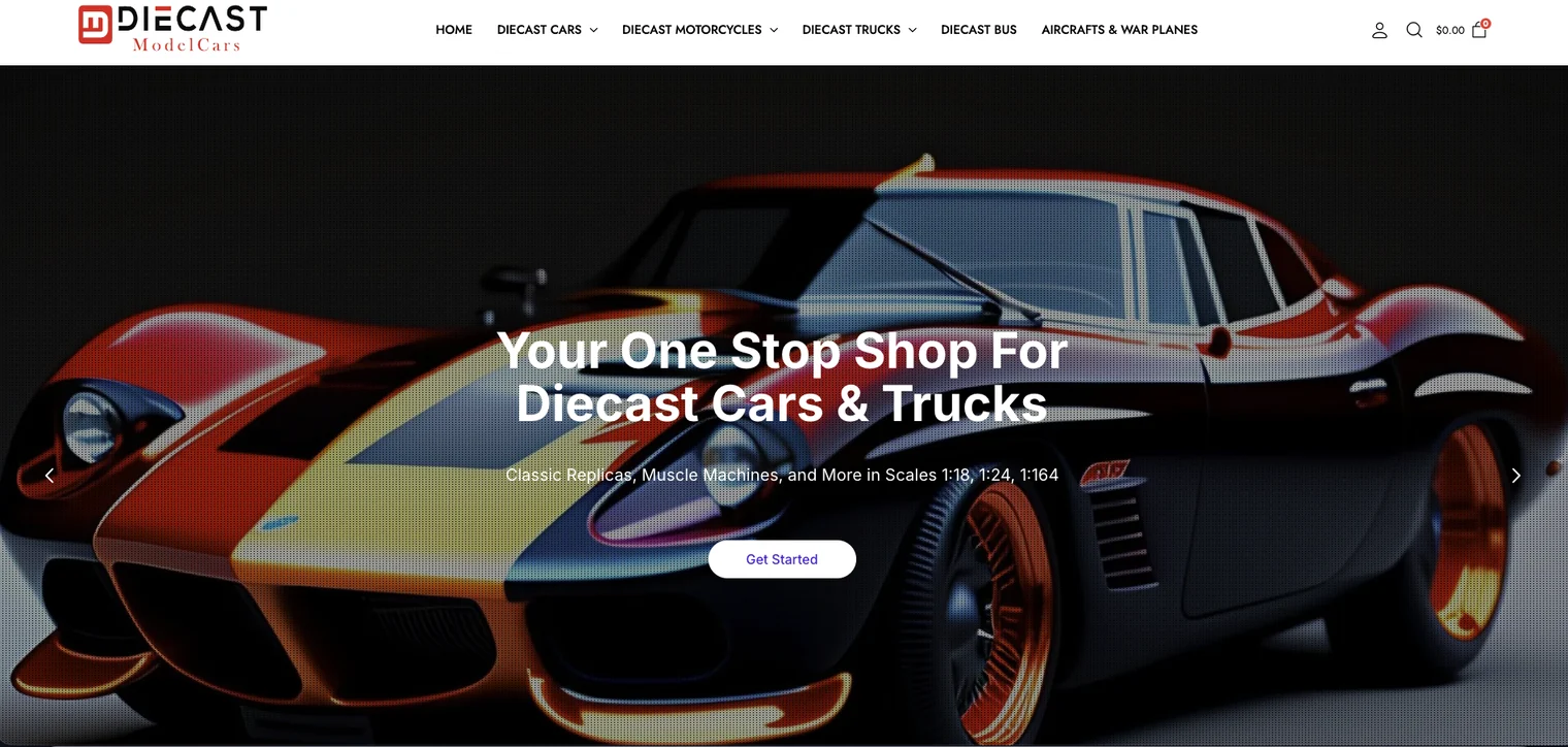 Diecast Cars — WooCommerce catalogue